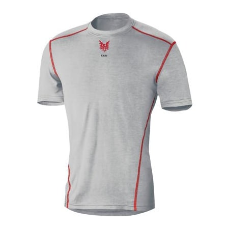 National Safety Apparel DRIFIRE PRIME Flame Resistant Base Layer Tee T-Shirt, XL, Gray,  DF2-CM-762-PTS-RG-XL